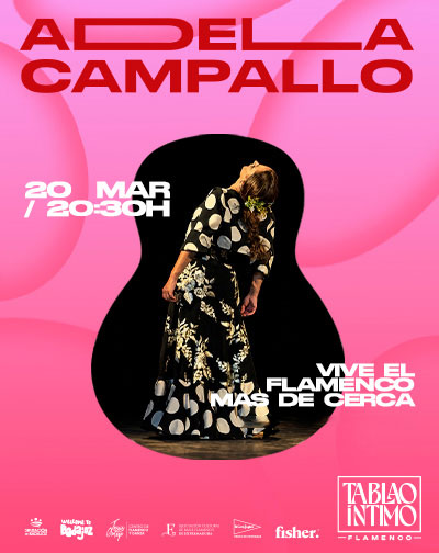 Cartel de Tablao Flamenco Íntimo - Adela Campallo - Danza en Centro de Flamenco Jesus Ortega