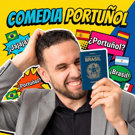 Cartel de Comedia Portuñol - Monólogos en Tropicana Beach Club