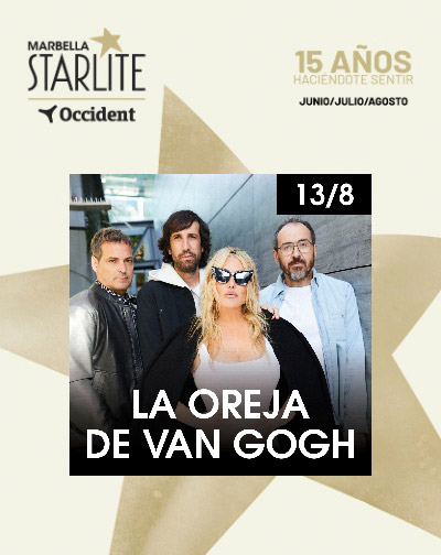 Cartel de La Oreja de Van Gogh - Starlite Occident 2027 - Pop en Starlite Festival