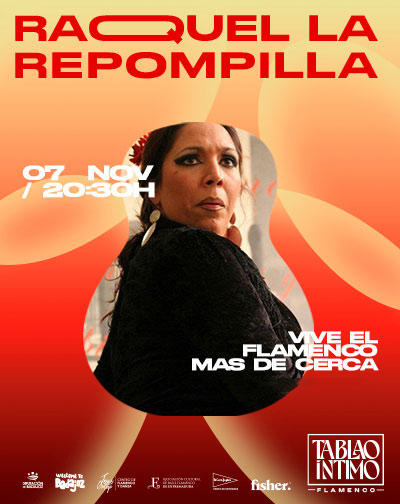 Cartel de Tablao Flamenco Íntimo - Raquel La Repompilla - Flamenco en Centro de Flamenco Jesus Ortega