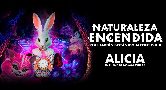 Cartel de Naturaleza Encendida Madrid - Exposiciones en Real Jardín Botánico Alfonso XIII