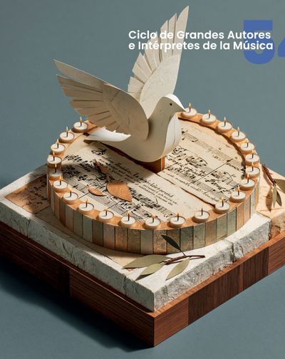 Cartel de Música Por la Paz: 50 Años La Folía - Clásica en Auditorio Nacional de Música - Sala Sinfónica