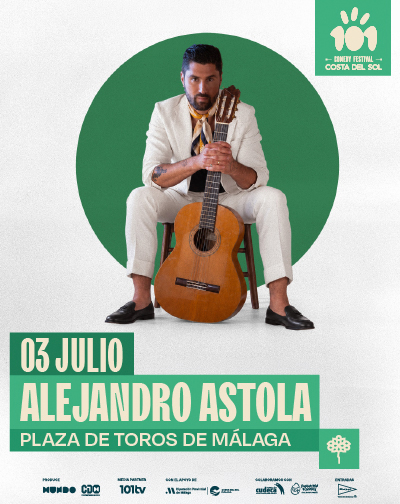 Cartel de Alejandro Astola - Málaga - Flamenco en Plaza de Toros de La Malagueta