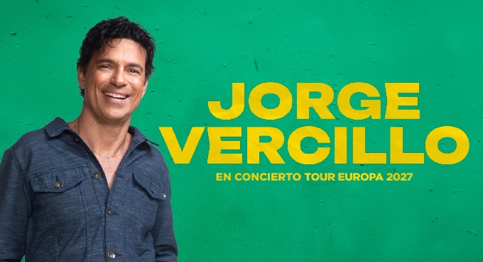 Cartel de Jorge Vercillo - Tour Europa 2027 - Pop en PARAL·LEL 62
