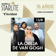 Cartel de La Oreja de Van Gogh - Starlite Marbella - Festivales en Starlite Marbella