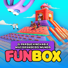 Cartel de FUNBOX GRAN CANARIA - Exposiciones en Parking Centro Comercial La Mareta