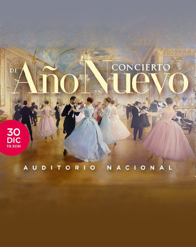 Cartel de Concierto de Año Nuevo - Madrid - Clásica en Auditorio Nacional de Madrid