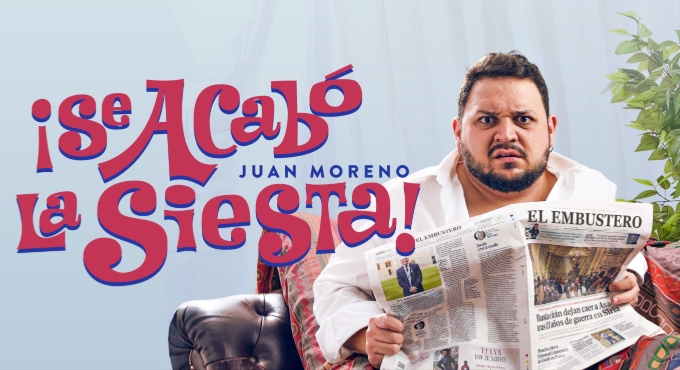 Cartel de ¡Se Acabó la Siesta! - Juan Moreno - Sevilla - Teatro en Cuatro Gatos