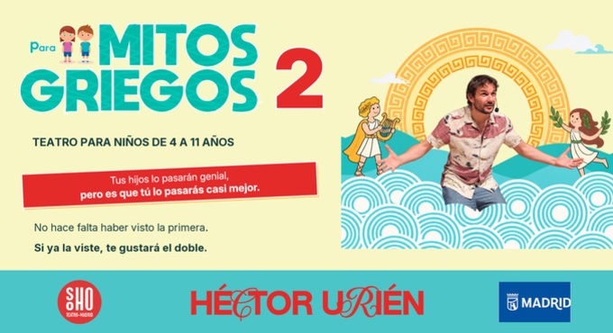 Cartel de Mitos griegos para niños 2 - Teatro en Teatro Soho Madrid