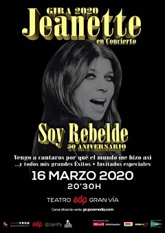 Jeanette en concierto – SOY REBELDE